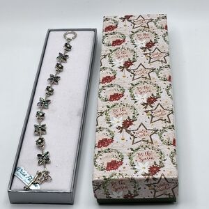 ABALONE "Wild Pearle" shell silver bracelet toggle clasp.NEW IN BOX NEW WITH TAG